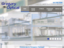 Tablet Screenshot of gregoryoptical.com